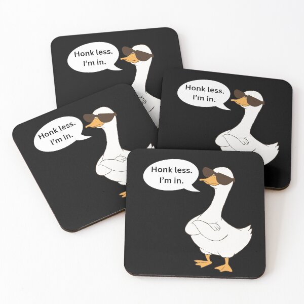 Item preview, Honk Less. I'm in. - Funny Gift Ideas with Geese designed and sold by Wordfall.