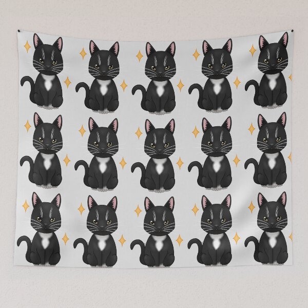 Item preview, Common cat in a tuxedo designed and sold by LemonFur.