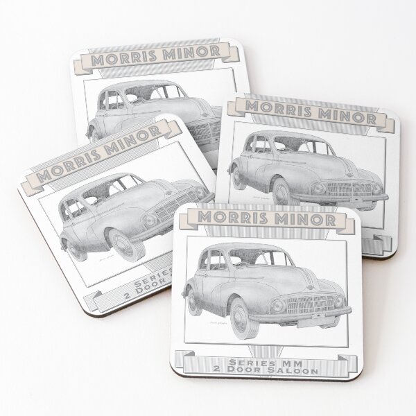 Item preview, Morris Minor Series MM 2 Door Saloon Hand-drawn designed and sold by Classic Car Art Drawings.
