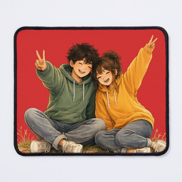 Item preview, Cute anime Korean Couple | Aesthetic Graphic Design designed and sold by VasiArtLab.