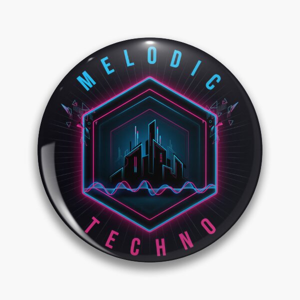 Item preview, Melodic Techno Neon City | Synthwave Cyberpunk Music Design designed and sold by PatsiRose.