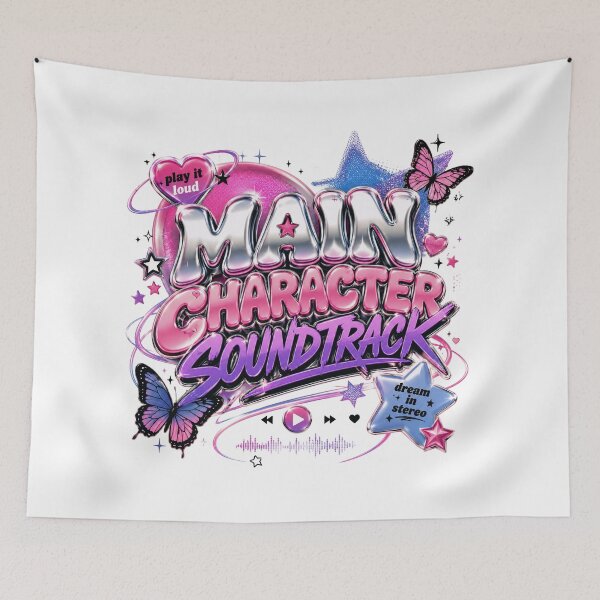 Item preview, Main Character Soundtrack, Y2K Pop Music Aesthetic designed and sold by Teesamust.