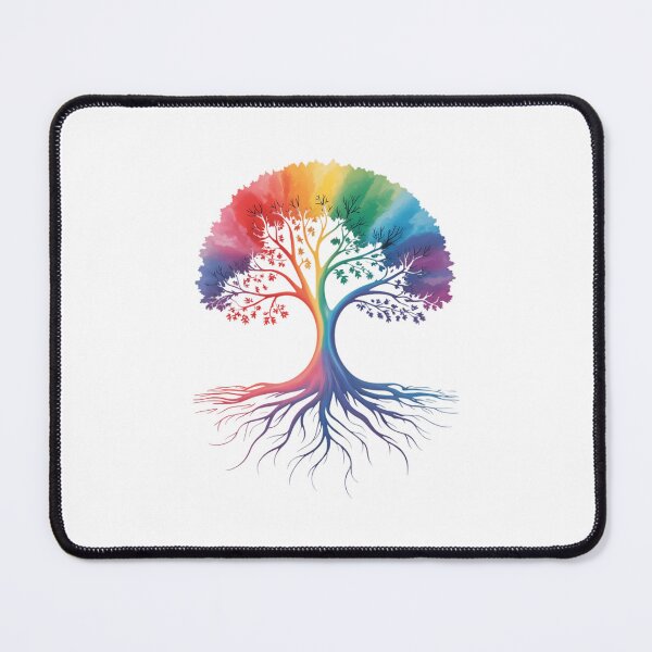 Item preview, Gay Pride Month Tree LGBTQ Ally Rainbow Lesbian designed and sold by SapfireStuArt.