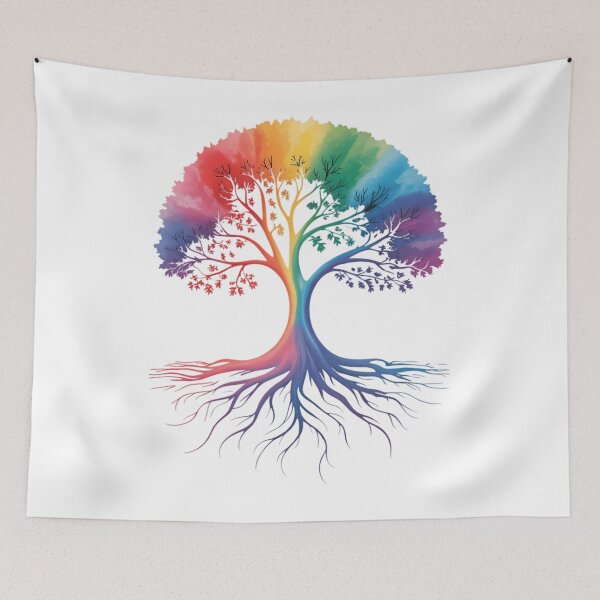 Item preview, Gay Pride Month Tree LGBTQ Ally Rainbow Lesbian designed and sold by SapfireStuArt.