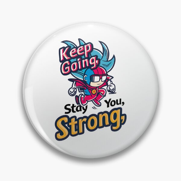 Item preview, Keep Going Stay Strong Motivational Cartoon designed and sold by Roseandblood.
