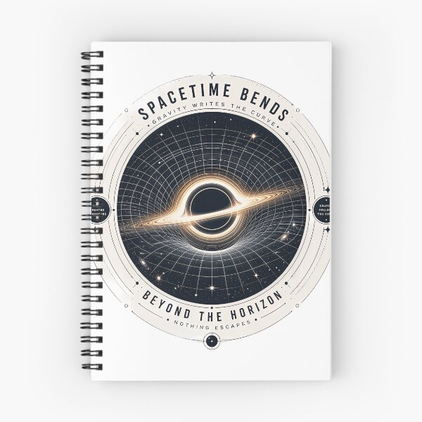 Item preview, Spacetime Bends – Beyond the Horizon | Black Hole Gravity T-Shirt Design designed and sold by Artisan Finds Online.