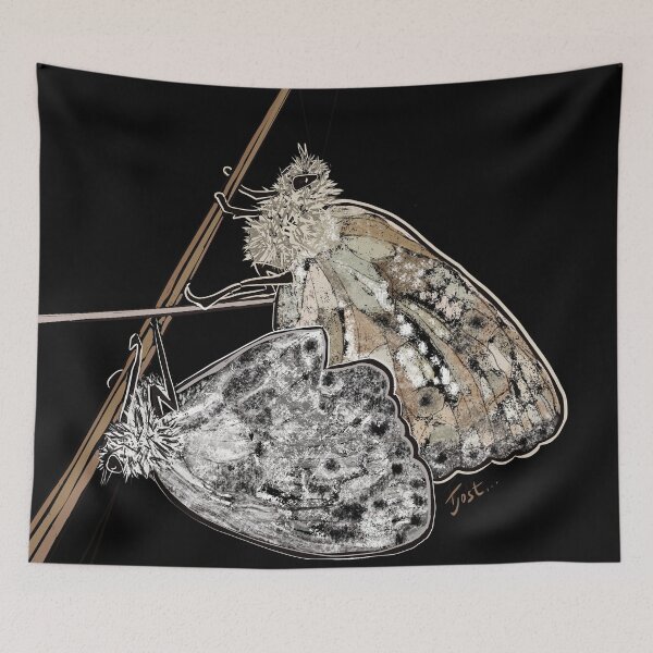 Item preview, A Pair of Marbled White Butterflies  designed and sold by TinaJostDesigns.