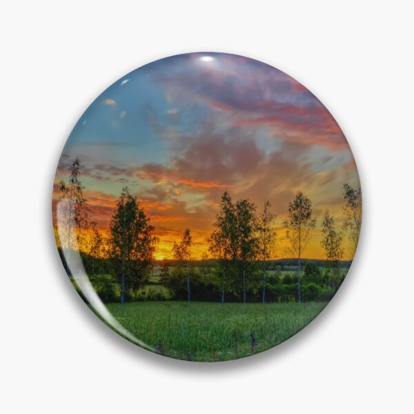 Item preview, Sunrise Over Field and Trees designed and sold by Veikko  Suikkanen.