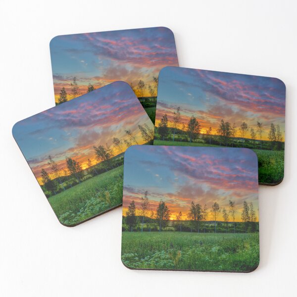 Item preview, Sunrise Over Field and Trees designed and sold by Veikko  Suikkanen.