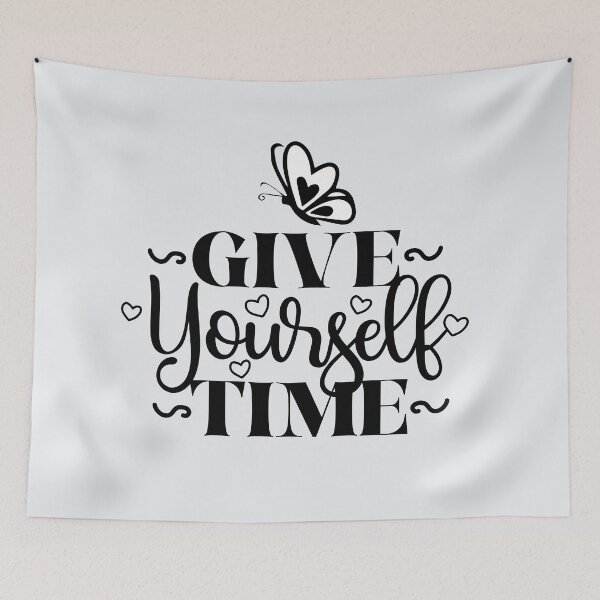 Item preview, Give Yourself Time Mental Health Quote designed and sold by VibeShift Studio.