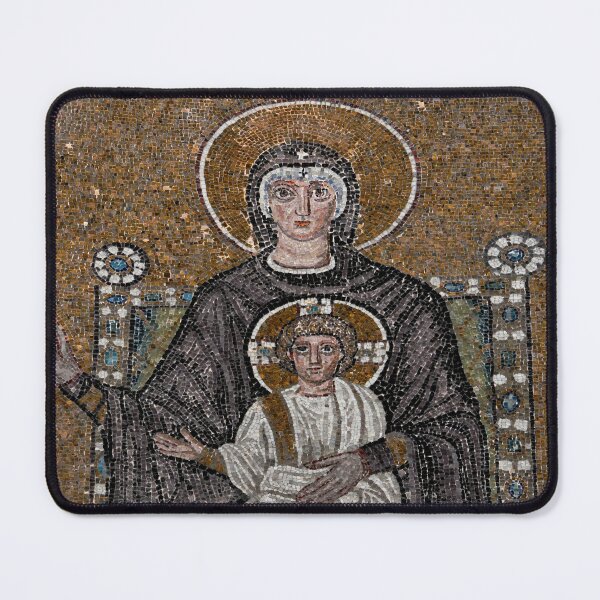 Item preview, Madonna and Child on jewelled throne in Ravenna designed and sold by TerryKerrImages.