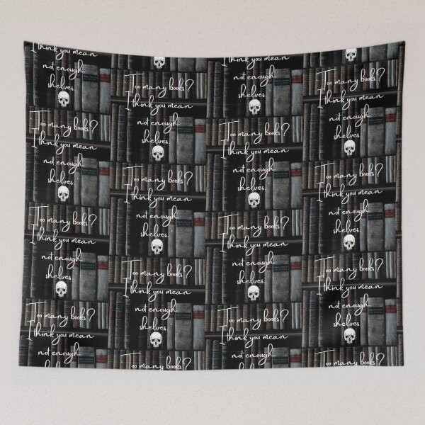 Item preview, Too Many Books Dark Academia Quote designed and sold by WildWoodlandWitch.