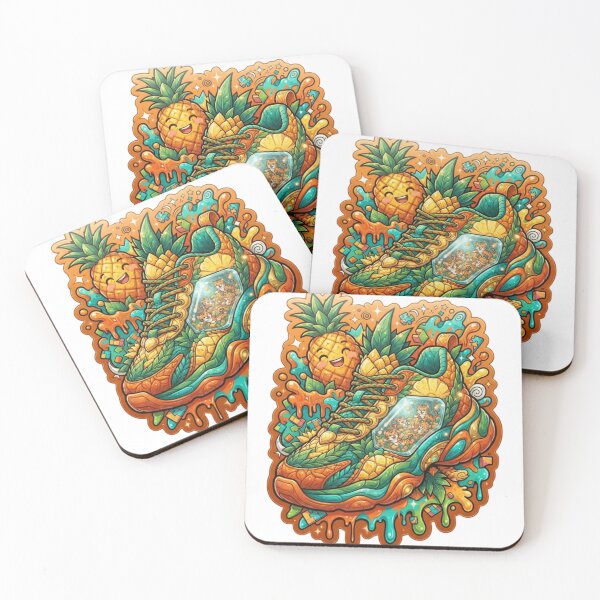Item preview, Pineapple Guardian Fantasy Sneaker Sticker designed and sold by Imaginarium of Chaos falcon88 .