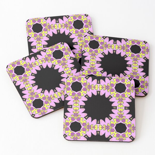Item preview, Vibrant Pink and Purple Geometric Mandala Design designed and sold by Tinsleybluebell.