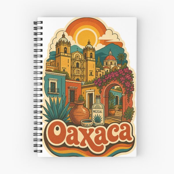 Item preview, Oaxaca Mexico Travel Souvenir - Retro Illustration designed and sold by VisualArtsOasis.