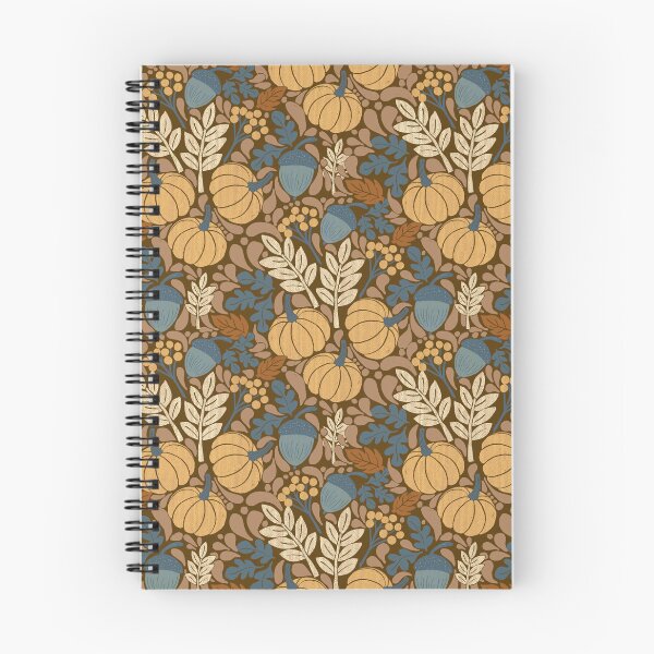 Item preview, Dark Mocha Pumpkin Acorn Cottagecore Autumn Folk art designed and sold by DColourMuse.