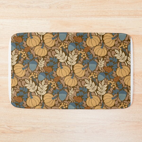 Item preview, Dark Mocha Pumpkin Acorn Cottagecore Autumn Folk art designed and sold by DColourMuse.