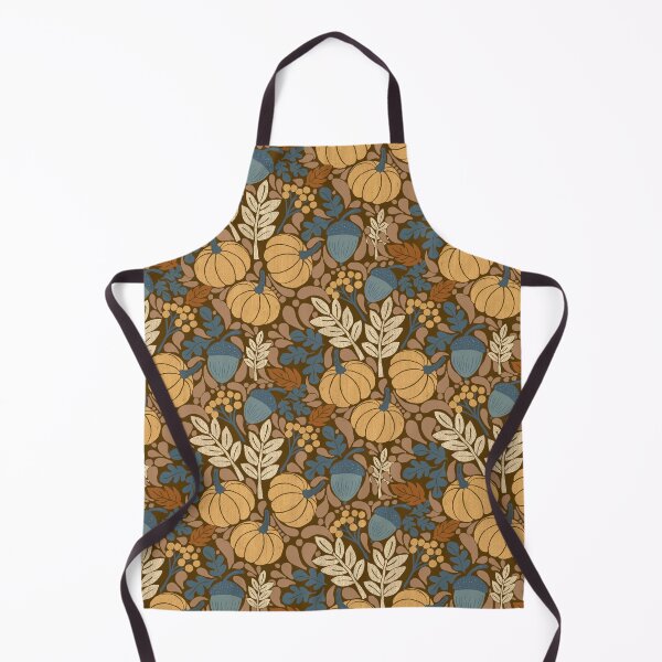 Item preview, Dark Mocha Pumpkin Acorn Cottagecore Autumn Folk art designed and sold by DColourMuse.