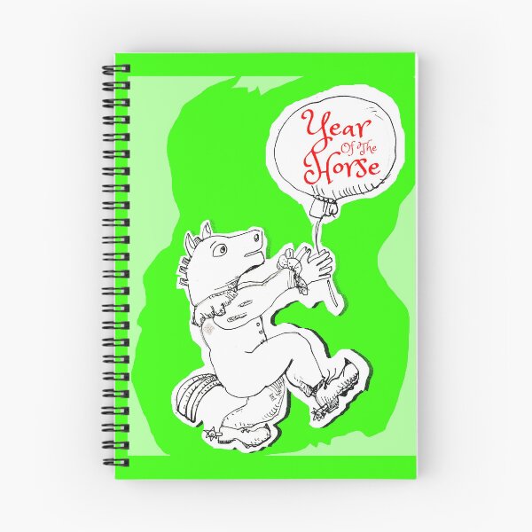 Item preview, Year Of The Horse (Drawing by ACCI) Greeting Balloon designed and sold by VanyssaGraphics.