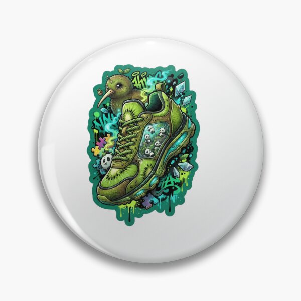 Item preview, Kiwi Panda Fantasy Sneaker Sticker designed and sold by Imaginarium of Chaos falcon88 .