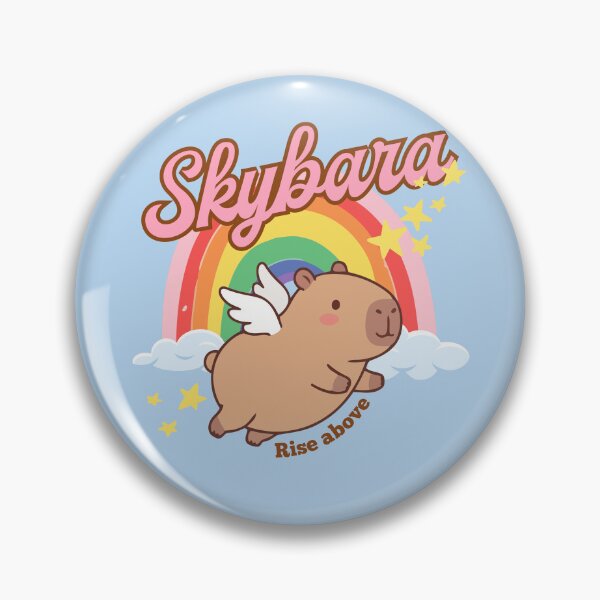 Item preview, Skybara the flying capybara designed and sold by InkRiot Studios.