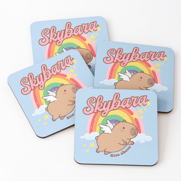 Item preview, Skybara the flying capybara designed and sold by InkRiot Studios.