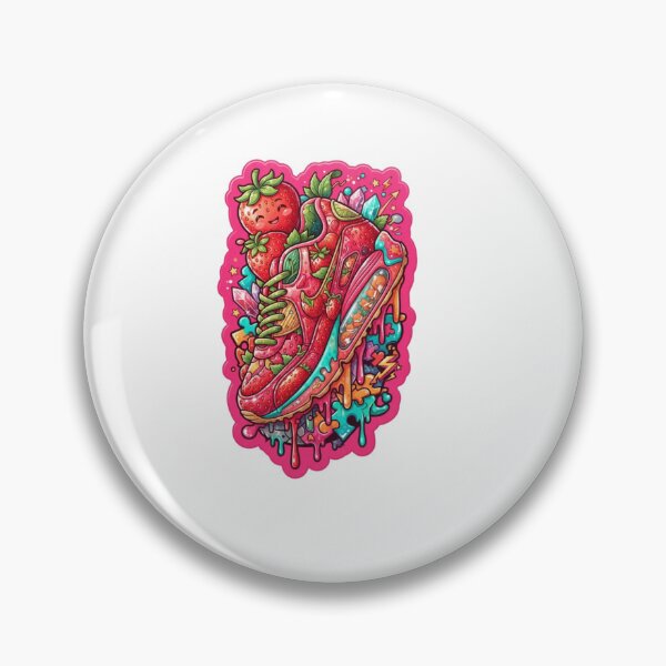 Item preview, Strawberry Fox Fantasy Sneaker Sticker designed and sold by Imaginarium of Chaos falcon88 .