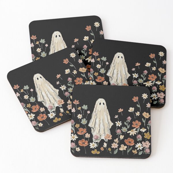 Item preview, Wildflowers Ghost Spooky Season Floral Botanical designed and sold by OMITTEROMINOUS.