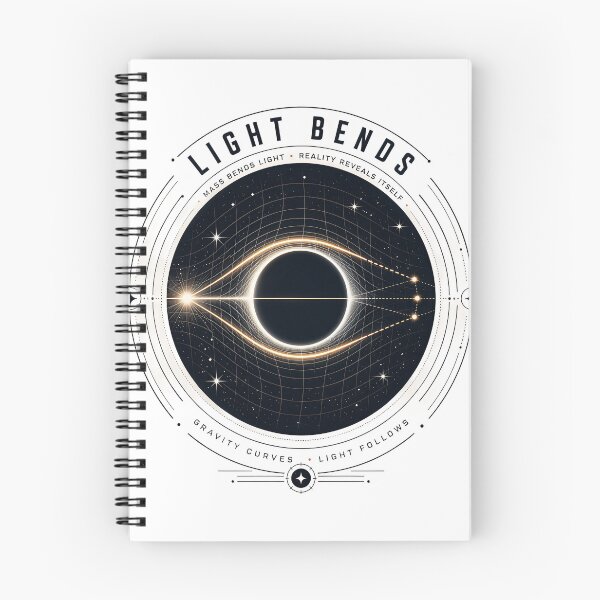 Item preview, Light Bends – Gravity Shapes the Path designed and sold by Artisan Finds Online.