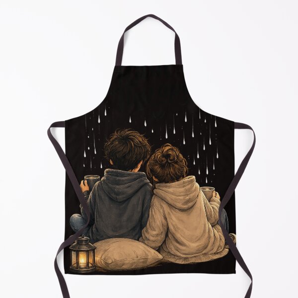 Item preview, Korean Anime Couple Rain | Romantic Aesthetic Graphic Design designed and sold by VasiArtLab.
