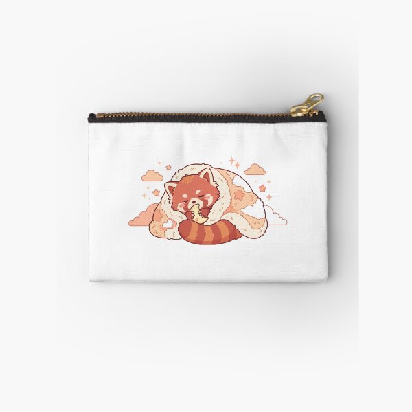 Item preview, Sleepy Red Panda Moon Pillow Kawaii designed and sold by KawaiiMoonStudio.