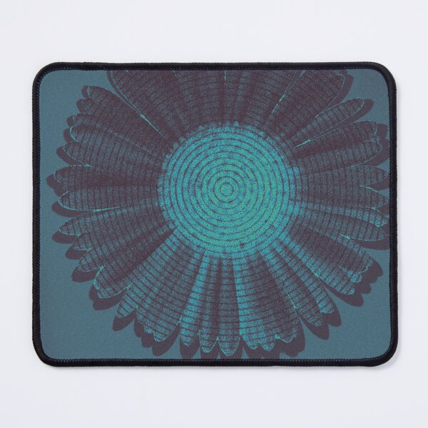 Item preview, Graphic Sunflower on Dark Teal Background designed and sold by LumiLabParis.