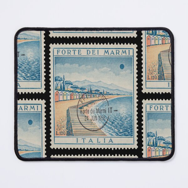 Item preview, Forte dei Marmi Tuscany Postage Stamp Travel Sticker designed and sold by stickercuffs.