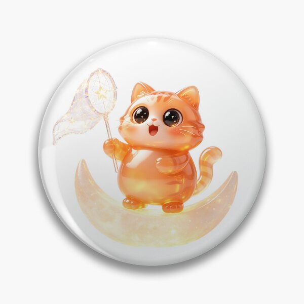 Item preview, Star Catcher - Cute Emerald Cat Collecting Falling Stars designed and sold by ABYSSLAB.