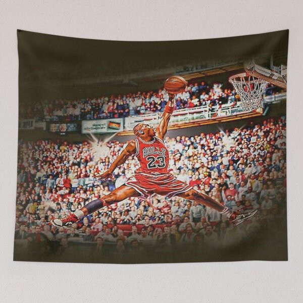 Item preview, Poster Jordan Dunking Painting designed and sold by grisellamarten.