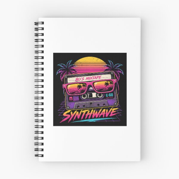 Item preview, Retro 80s Synthwave Cassette Tape Neon Sticker designed and sold by Monesh-Studio.
