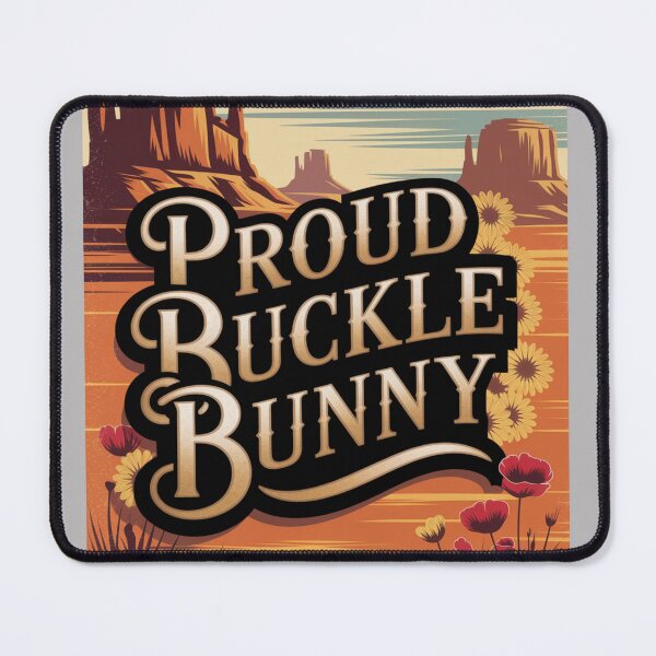 Item preview, Proud Buckle Bunny | Vintage Western Cowgirl Retro Rodeo Country Girl Description designed and sold by Redjakkal.