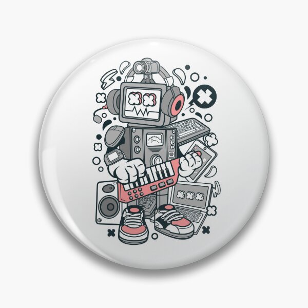 Item preview, Robot with musical instruments science fiction designed and sold by Gosticky004.