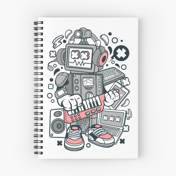 Item preview, Robot with musical instruments science fiction designed and sold by Gosticky004.