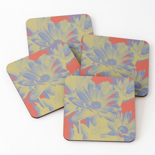 Item preview,  Bold Graphic Daisy Print in Yellow and Red designed and sold by LumiLabParis.