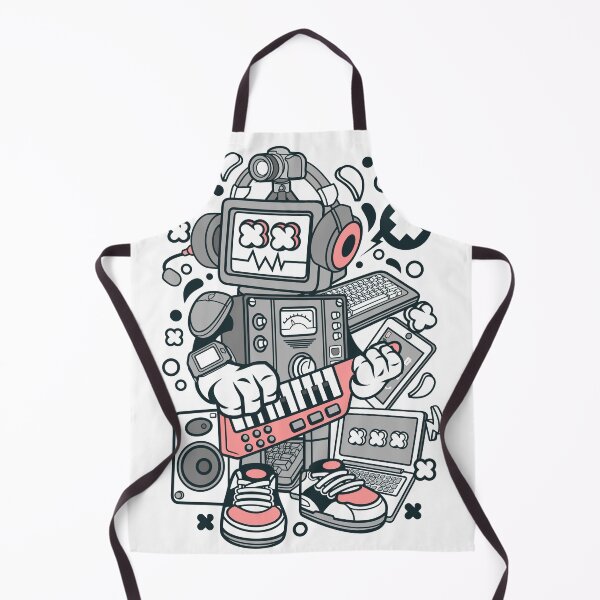 Item preview, Robot with musical instruments science fiction designed and sold by Gosticky004.