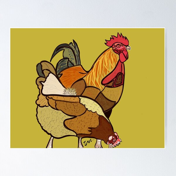 Item preview, A Pair of British Chickens designed and sold by TinaJostDesigns.