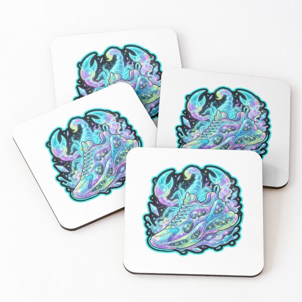 Item preview, Neon Scorpion Fireflies Fantasy Sneaker Sticker designed and sold by Imaginarium of Chaos falcon88 .
