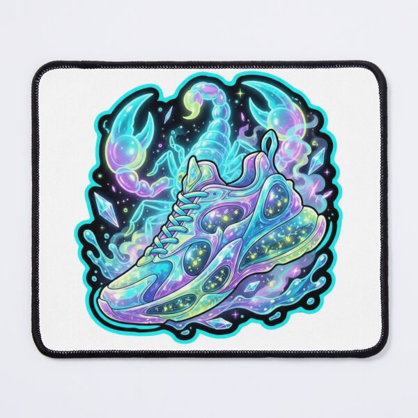 Item preview, Neon Scorpion Fireflies Fantasy Sneaker Sticker designed and sold by Imaginarium of Chaos falcon88 .