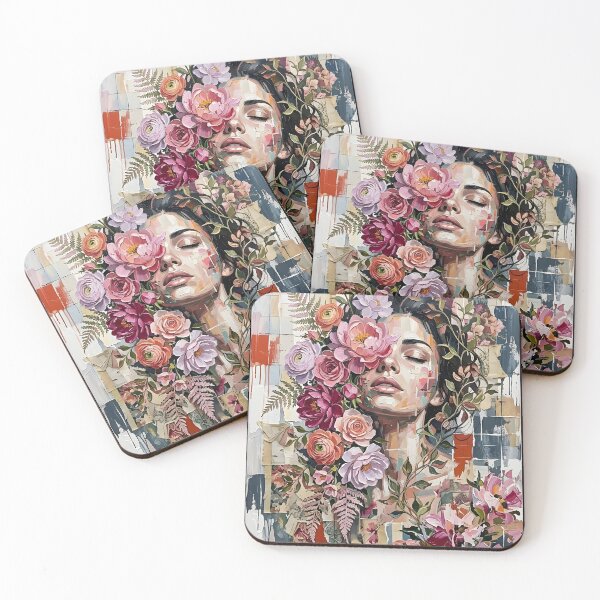 Item preview,  beautiful abstract woman and flower designed and sold by stikrusak.