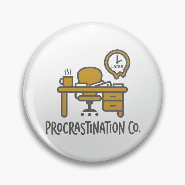 Item preview, Procrastination Co. - Ironic Laziness Fake Brand designed and sold by kdonefive.