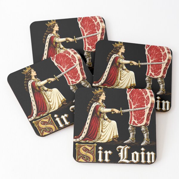 Item preview, Sir Loin Funny Medieval Steak BBQ Grill Knight Humor designed and sold by DesignsByAnett.
