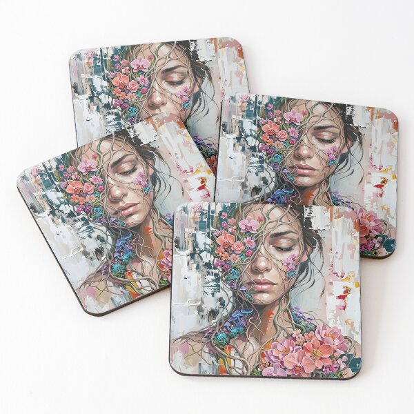 Item preview, beautiful vintage abstract woman designed and sold by stikrusak.