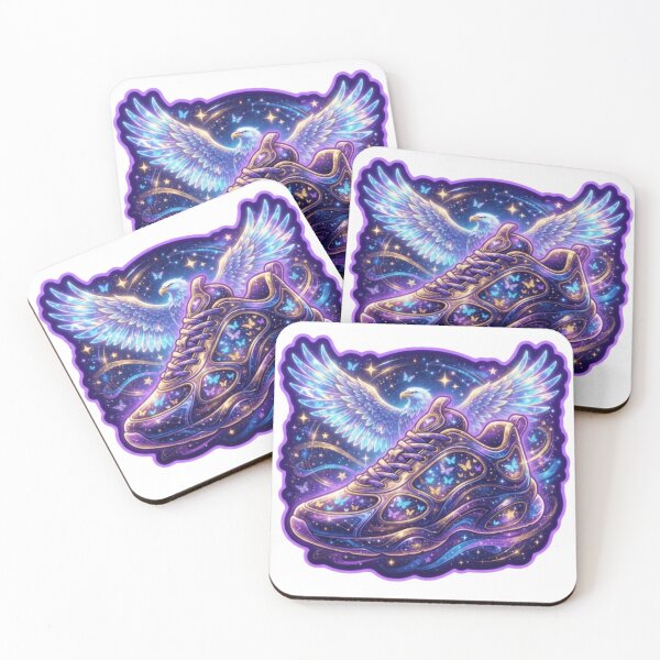 Item preview, Cosmic Eagle Butterflies Fantasy Sneaker Sticker designed and sold by Imaginarium of Chaos falcon88 .