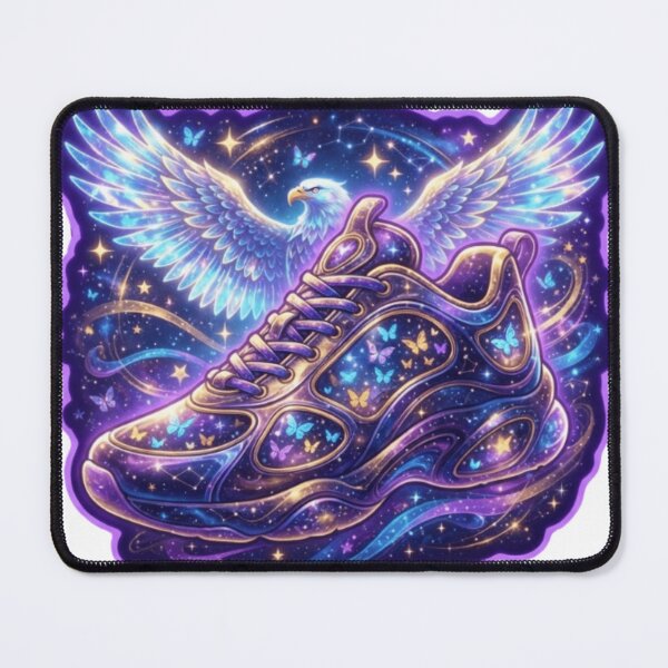 Item preview, Cosmic Eagle Butterflies Fantasy Sneaker Sticker designed and sold by Imaginarium of Chaos falcon88 .